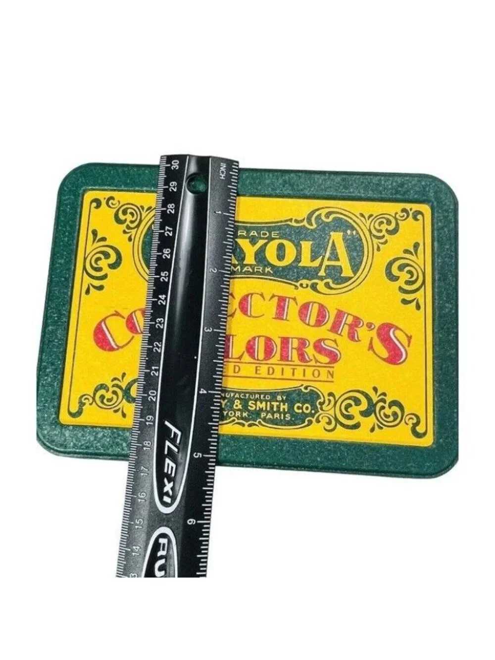 TARNISHED Aged Crayola Collector Tin W Lid Storage Gift Box Limited Edition NO C